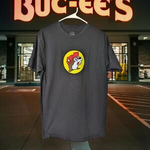 Buc-ee's Black Classic Beaver Logo Graphic travel Medium short sleeve T-Shirt